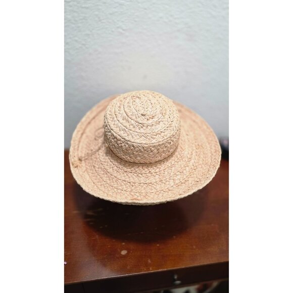 Helen Kaminski Straw Sun Hat Wide Brim & Crown Detail For Women Natural Beige Co - Picture 4 of 8